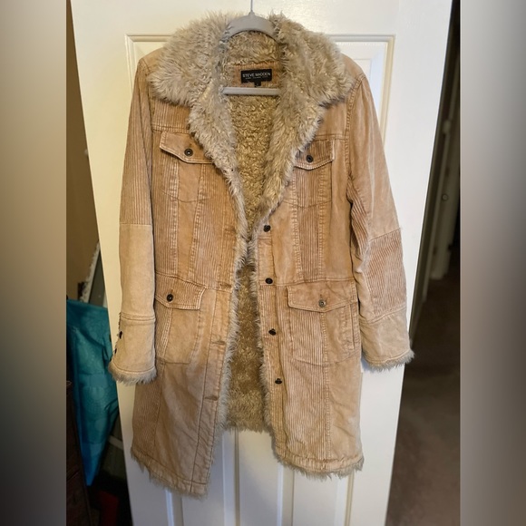 Steve Madden Jackets & Blazers - Steve Madden y2k corduroy coat size large.